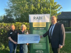 County Show supports Local Charities with £15,938 Donation - RABI Donation.